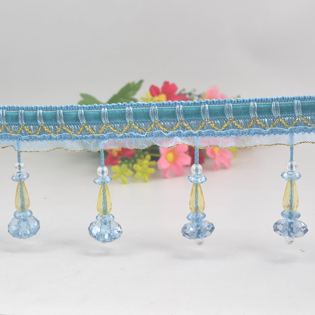 10 Meters 15cm Fringes Tassels Trimmings Fabric For Curtain DIY Fringe Sewing La - Foto 6