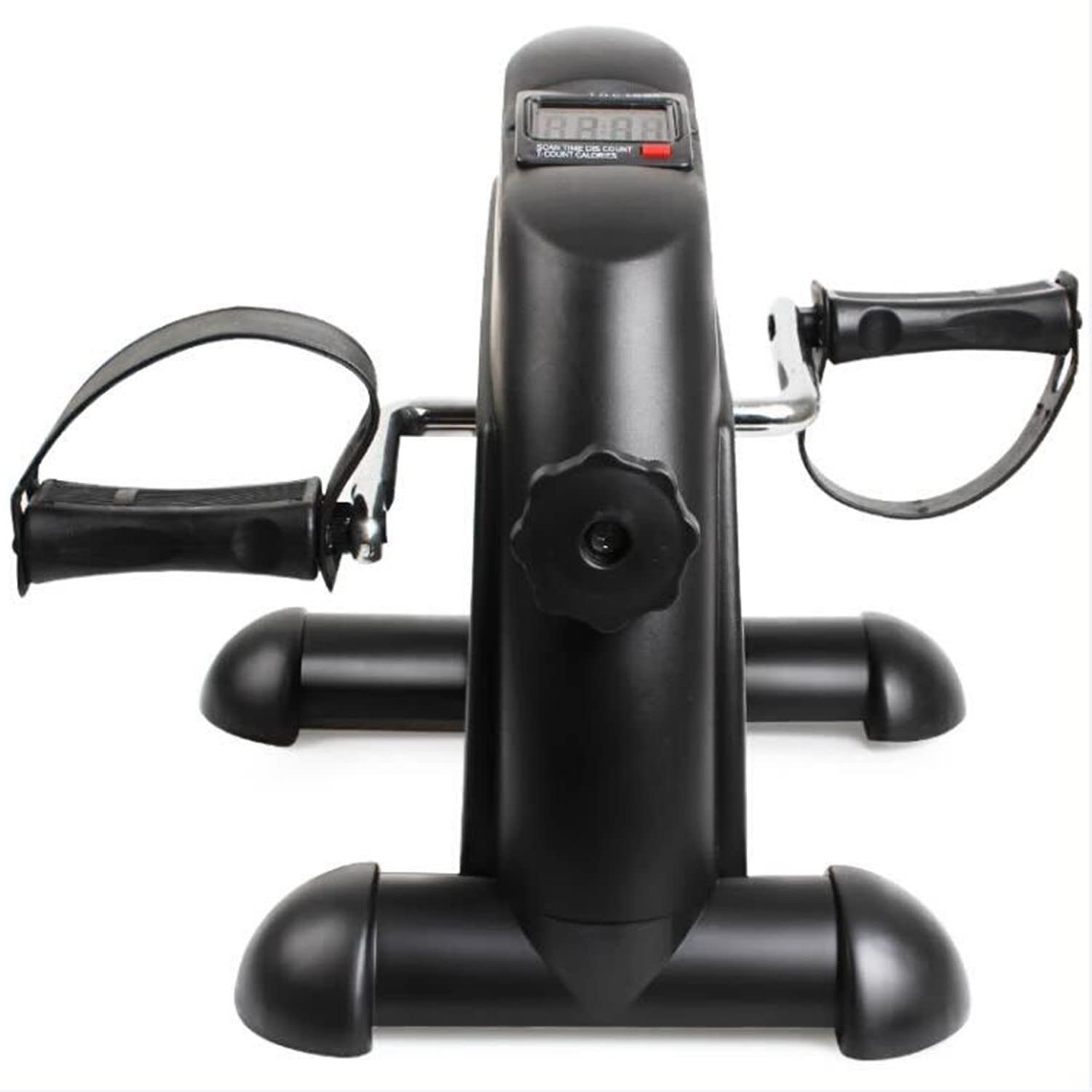 GUNELMini Exercise Bike Pedal Exerciser Arm and Leg Cycle Exercise Bike Adjustable Resistance with LCD Display & Adjustable Resistance, Portable Home Office Leg Arm foot Cycle Bike