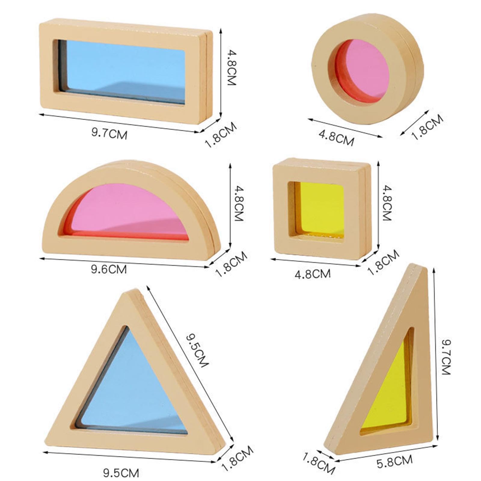 24 Bloques Apilables de Colores Y Formas para El Aprendizaje Temprano en Preescolar. Regalos de Cumpleaños.