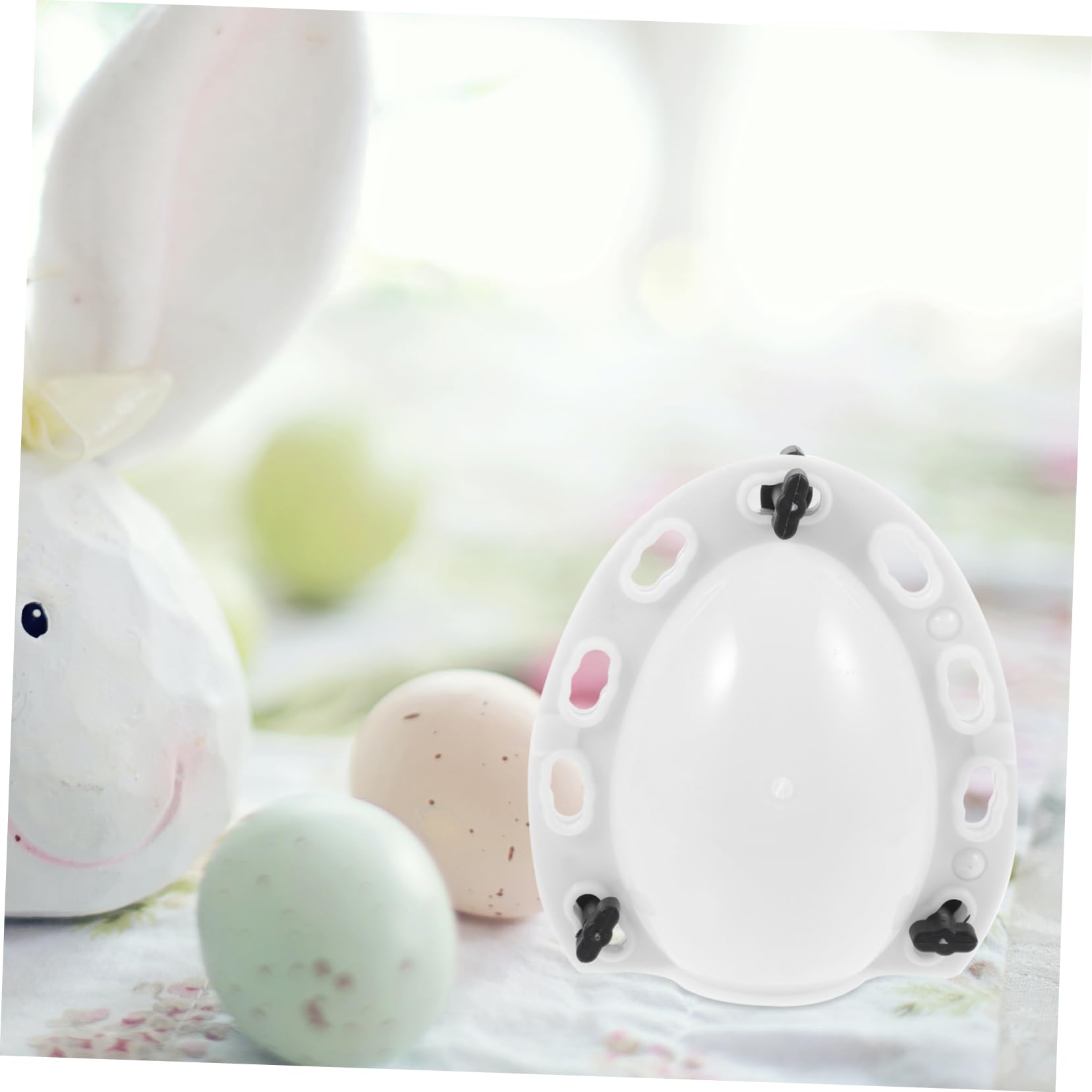 VICASKY 4 moldes de plástico reutilizables para huevos de fiesta creativos para huevos dorados decorativos y fáciles de limpiar, duraderos e inastillables