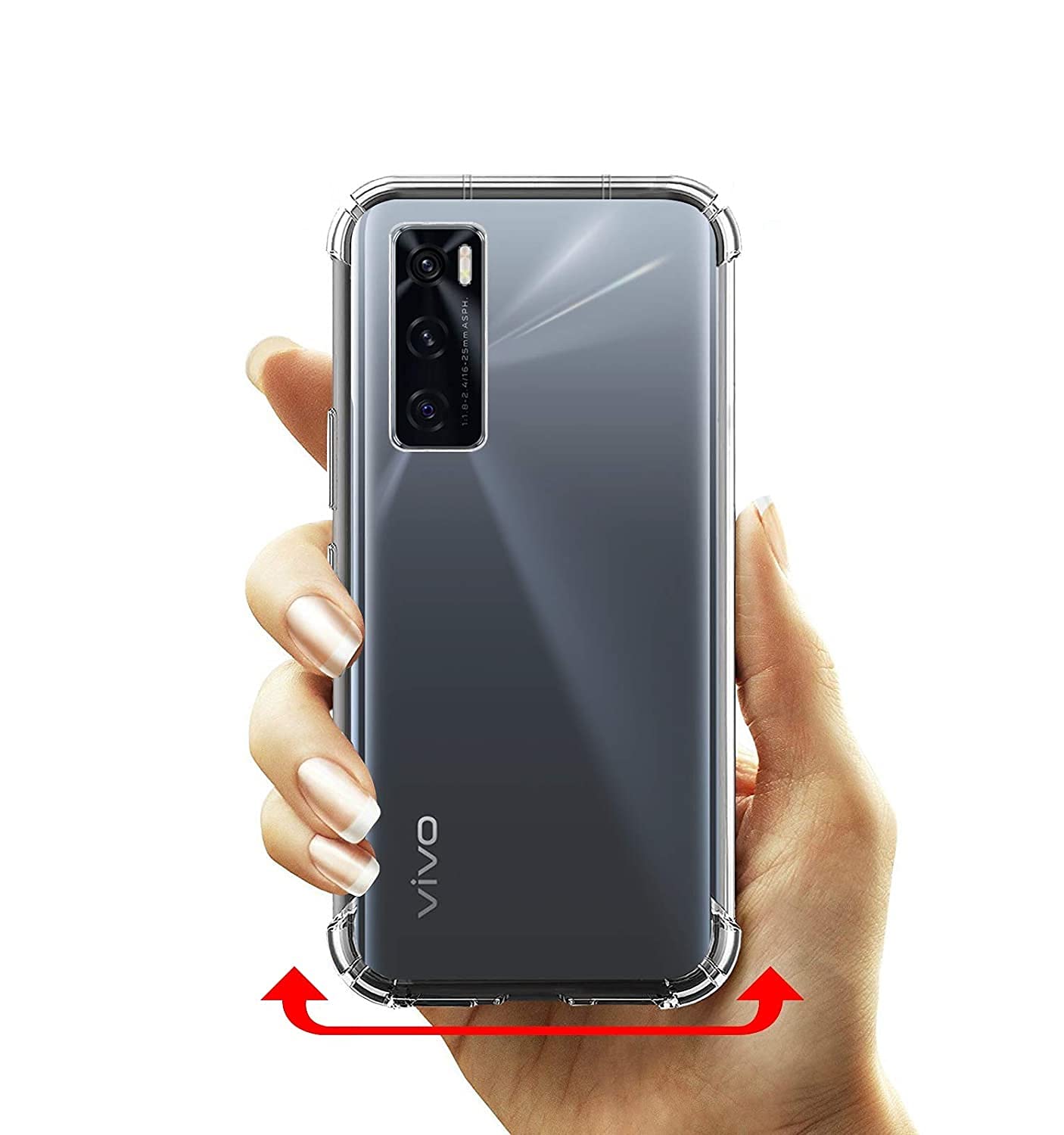 STWG Shockproof TPU Back Cover for Vivo V20 SE - Transparent | Cushioned Edges | Flexible Clear Case (B095M3MR33) Amazon Price History, Amazon Price Tracker