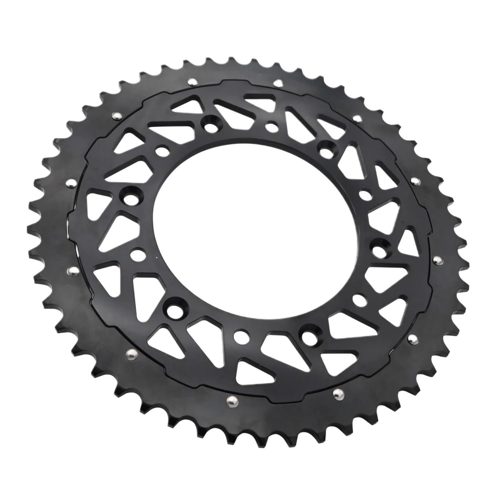 NKURTPC Motorcycle Sprocket Fit For EXC SX XCW SXF EXCF MXC SMC LC4 SMR 125-525 Motorcycle Rear Chain Sprocket 50T 52T(52T Black)