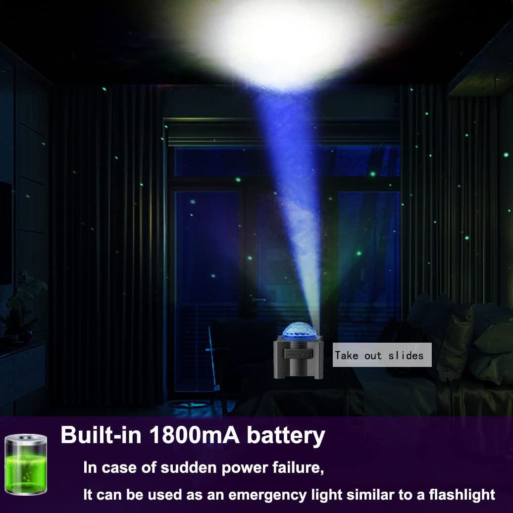 Proiettore di stelle, 15 in 1, luce notturna con telecomando, proiettore galassia con altoparlante Bluetooth, luce lunare per camera da letto/sala giochi/feste, luce romantica a stella per