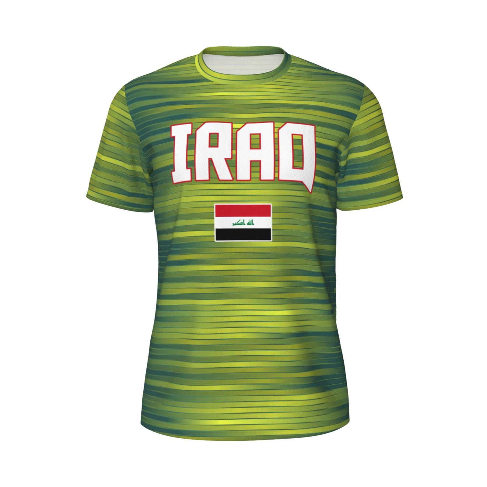 DABOYOZHZH Iraq Flag Cool Iraqans (26) Sports Jersey Mesh T-Shirt 3D Print for Running Cycling Soccer Tennis Fitness Climbing Shirts