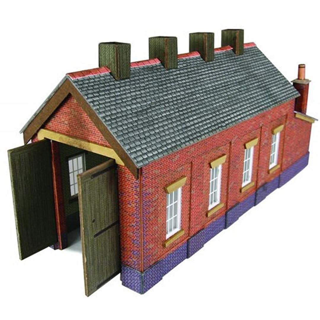 Metcalfe Models Pn931 N Gauge Red Brick Single Track Engine Shed