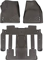 Vista 9 de SMARTLINER Juego de alfombrillas de segunda fila compatibles con Buick Enclave 2008-2017