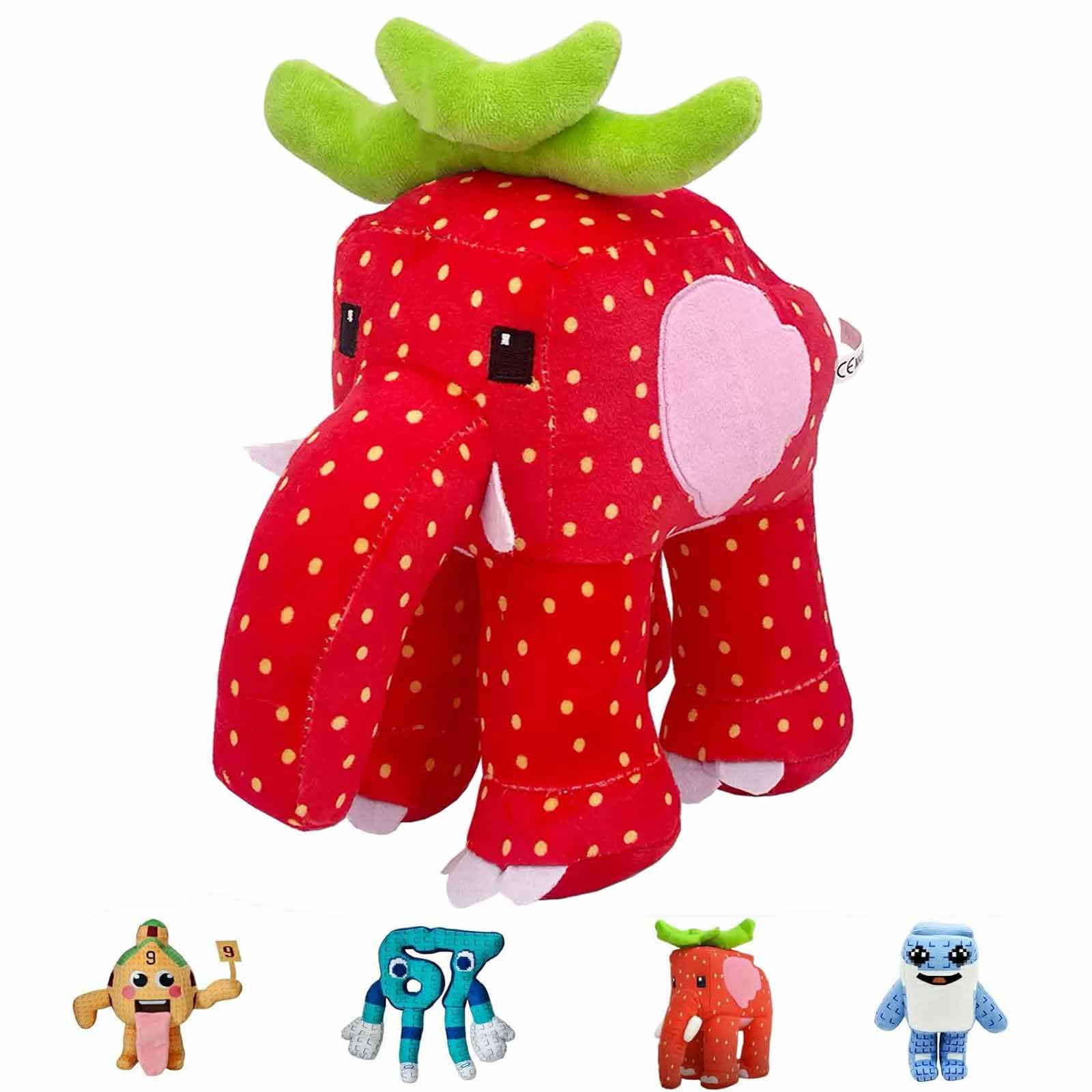 HMJMJC Brainrot 67 Plush Toys,Adorable Plush Toy Figure Plushies, Kawaii Italian Brain Rot Stuffed Animal Dolls, Cute Horror Game Cartoon Figures Pillow For Kids (Elephant-A)