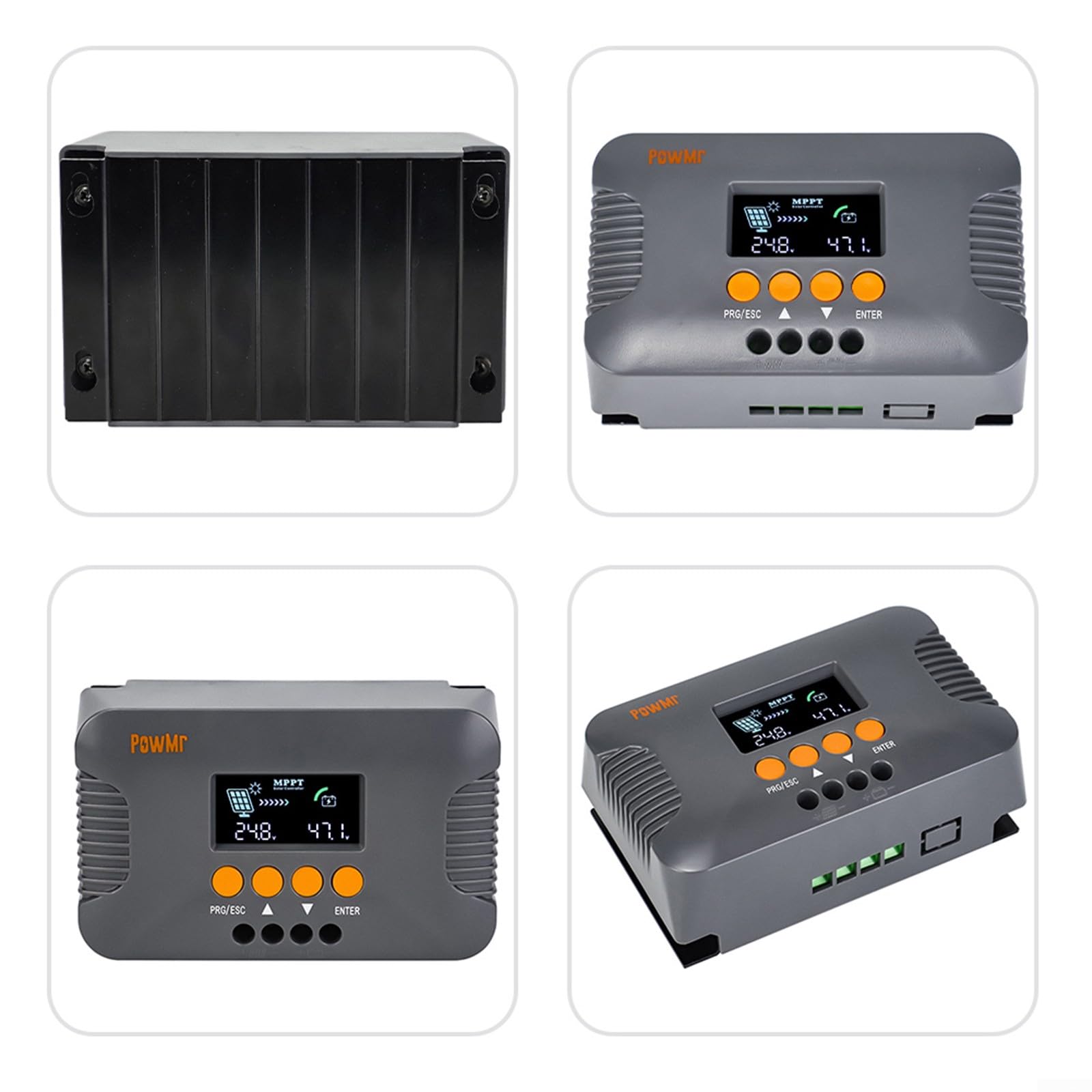 MPPT per regolatore solare, 24/36/48/60/72V Step-up MPPT 10A batteria solare regolatore intelligente regolatore di carica