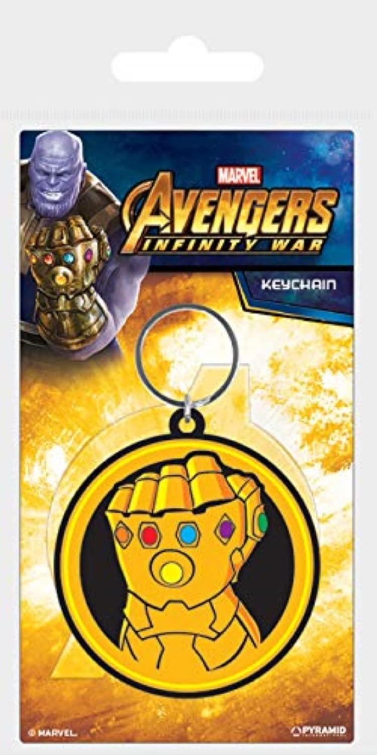 Marvel Comics Multi-Colour Avengers: Infinity War (Infinity Gauntlet) Rubber Keychain