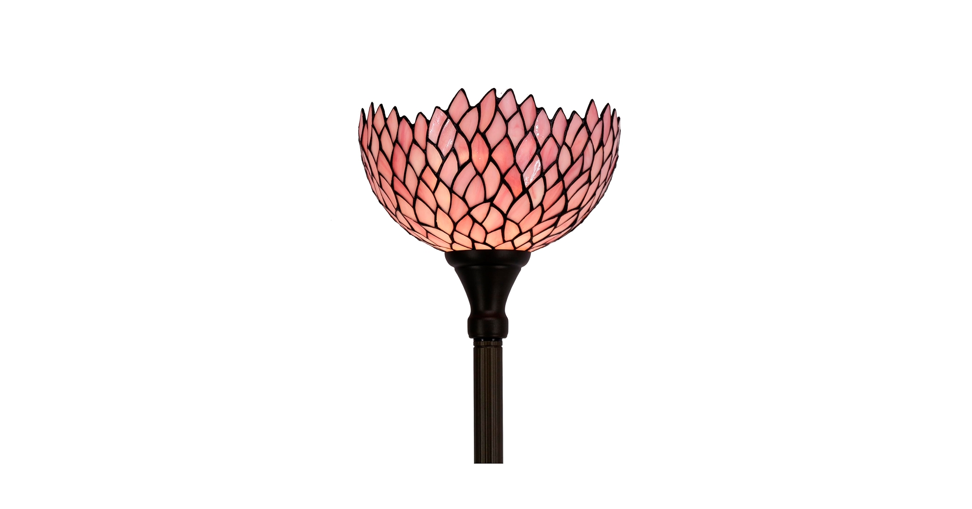 ティファニー　マググラス　ピンク WERFACTORY Tiffany Floor Lamp Pink Stained Glass Wisteria