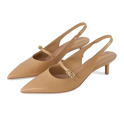 Franco Sarto Khloe Pointed Toe Slingback Kitten Heel High Women