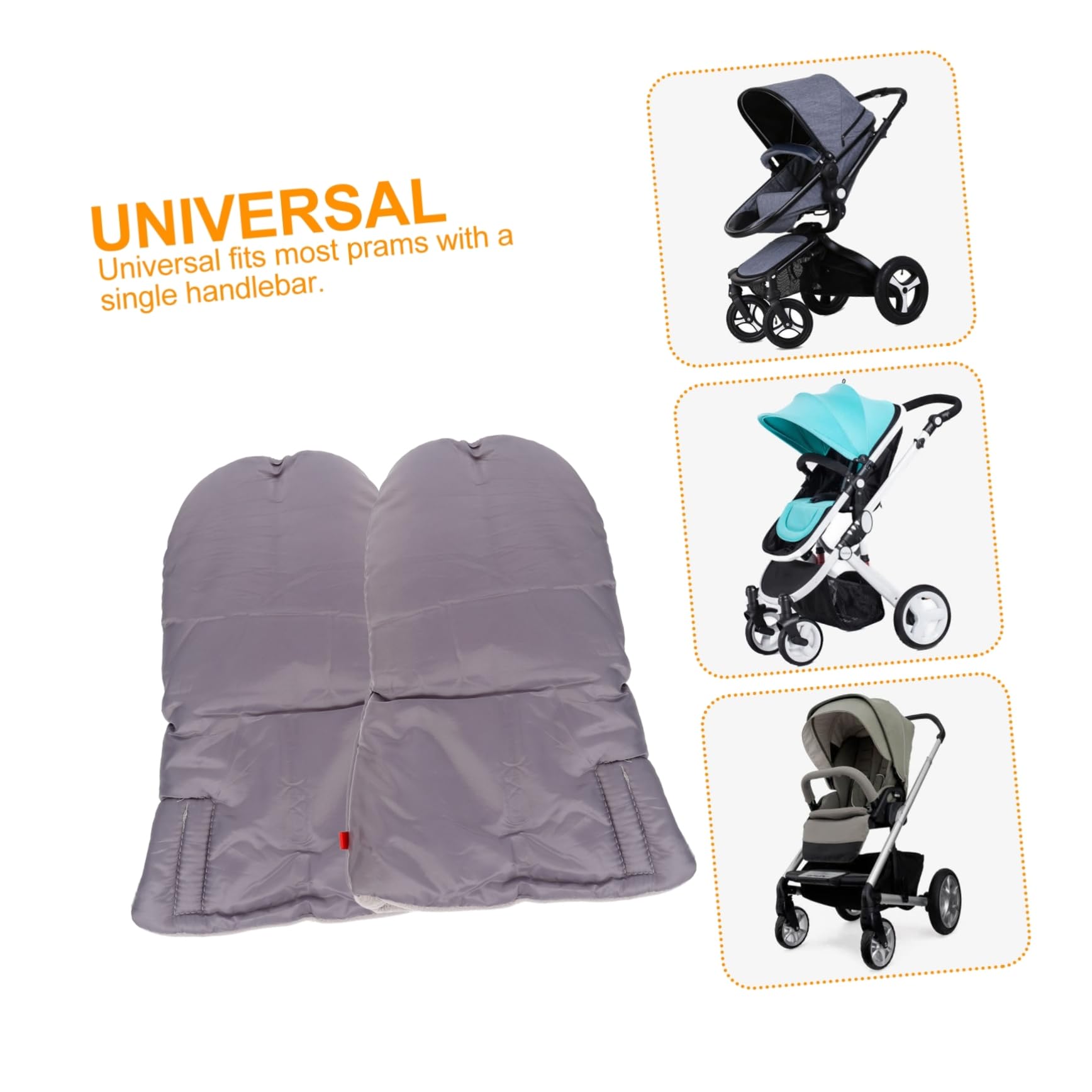 LIFKOME 2pares Guantes Calentadores De Manos Para Cochecito Impermeables y Aislantes Protege Tus Manos Del Frío Invierno Accesorios De Cochecito Para Paseos Al Aire