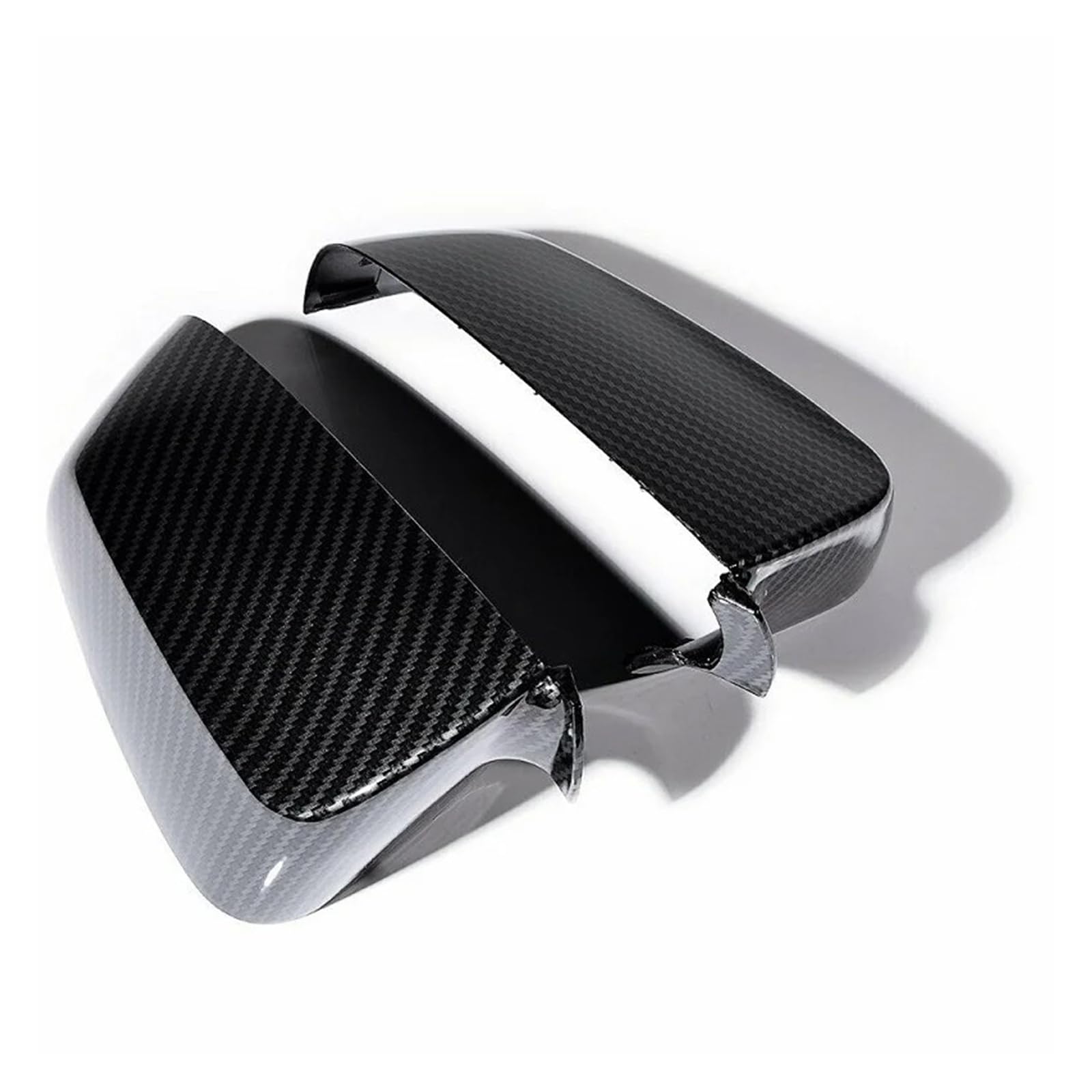Coque de rétroviseur latéral BMW E60 F10 anti-rayures aspect carbone