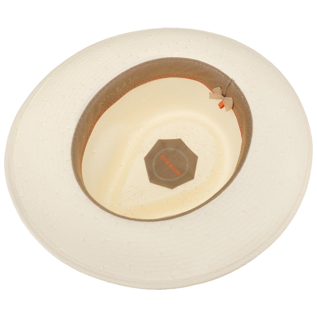 Stetson Sombrero Bogart Toyo Telida Mujer/Hombre - de Paja Sol con Banda Grosgrain Verano Primavera/Verano