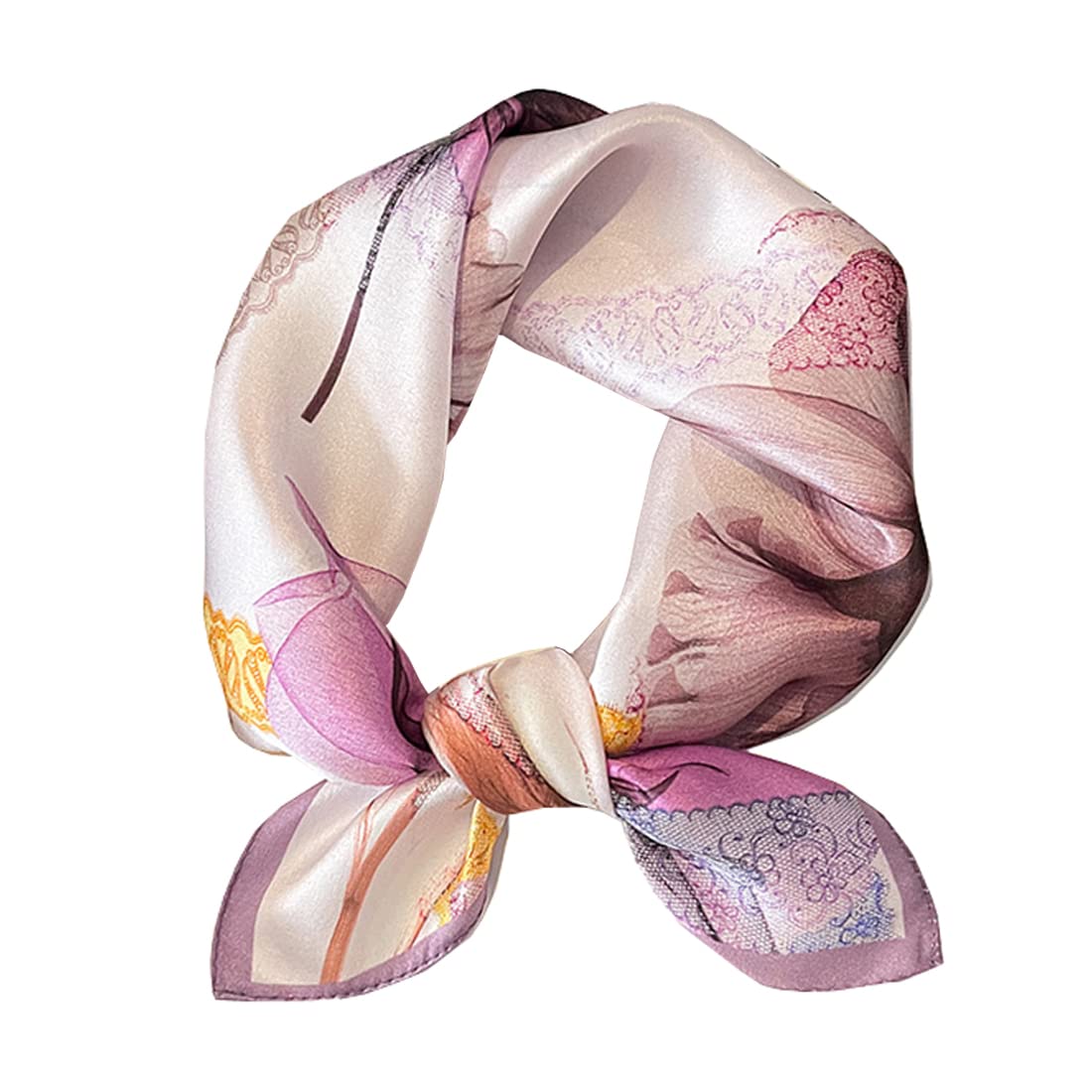 Sciarpe Quadrate Donna In Chiffon - Confezione Da 2 Sciarpine Eleganti Per Tutti I Giorni, Ufficio E Viaggi - Foto 9