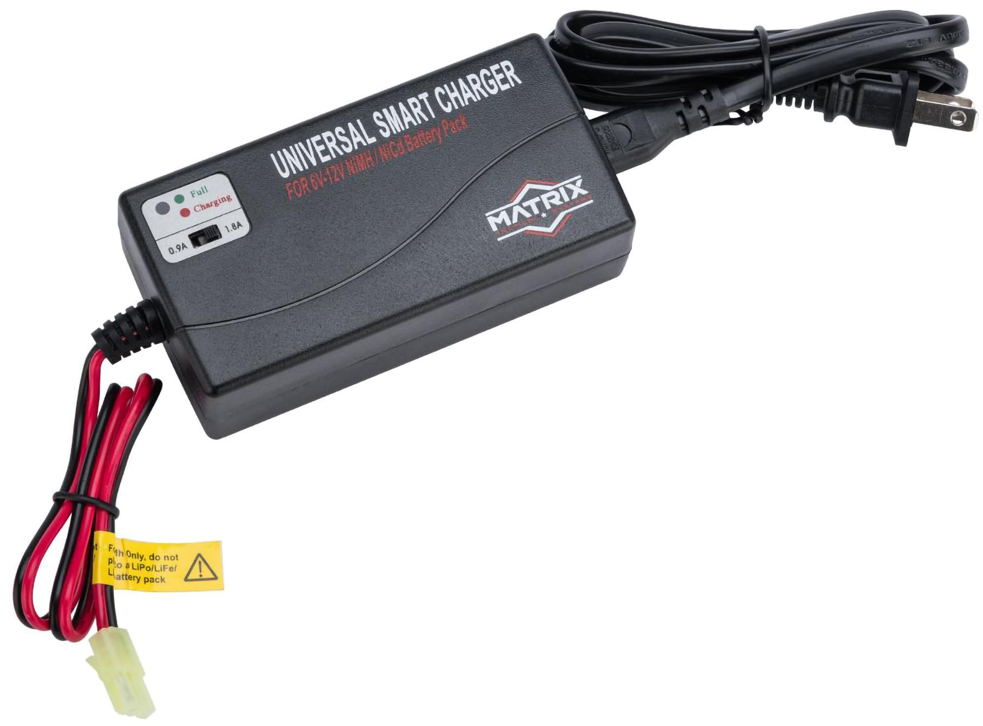 Evike Airsoft - Matrix Universal Smart Charger for 6V-12V NiMh & NiCd Battery Packs w/Deans Adapter