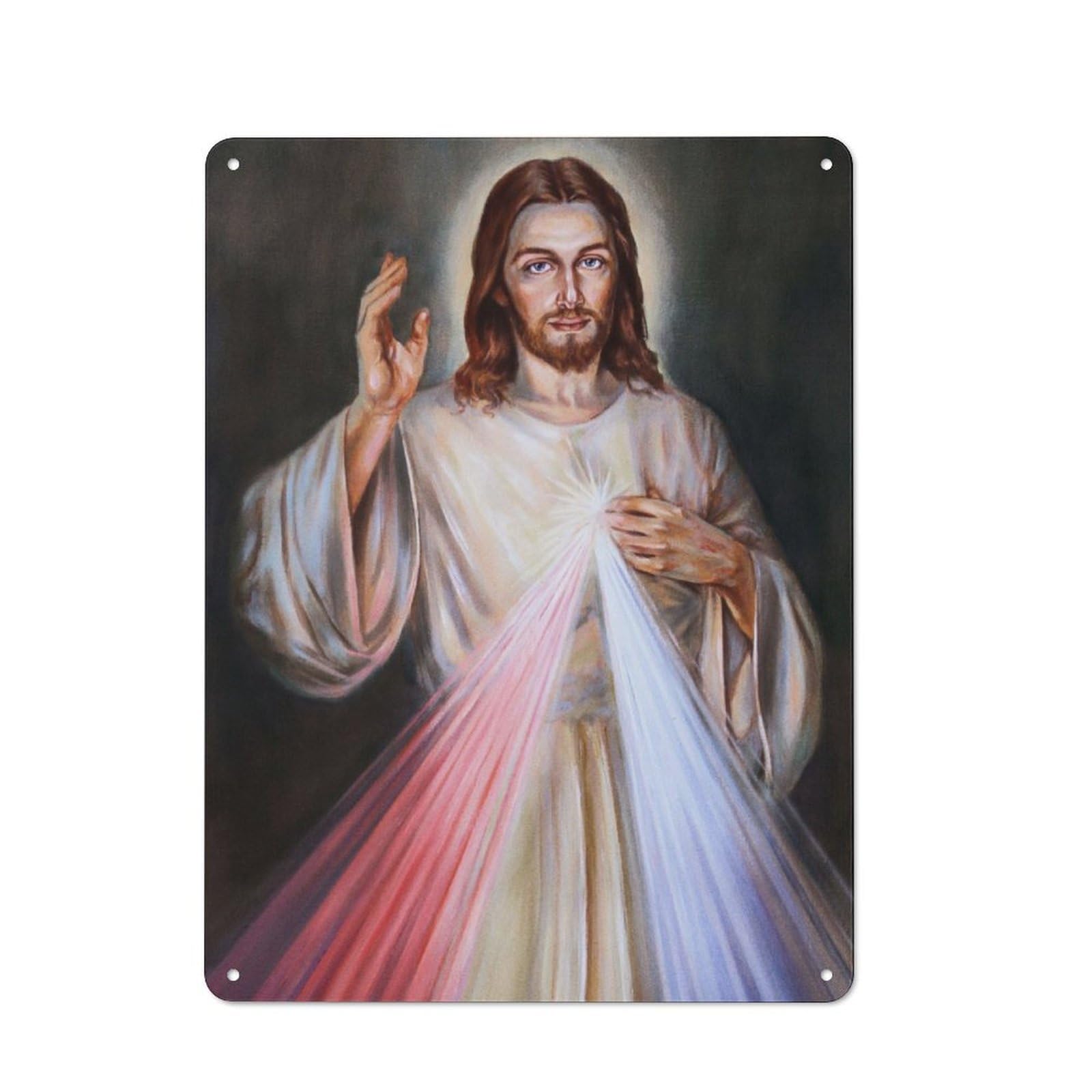 Junmoney Jesus Christ Poster Tin Sign 40X30cm With For Pub Or Café, Rustic Decor, For Kitchen, Dining Room And Home Bar Wall Decor