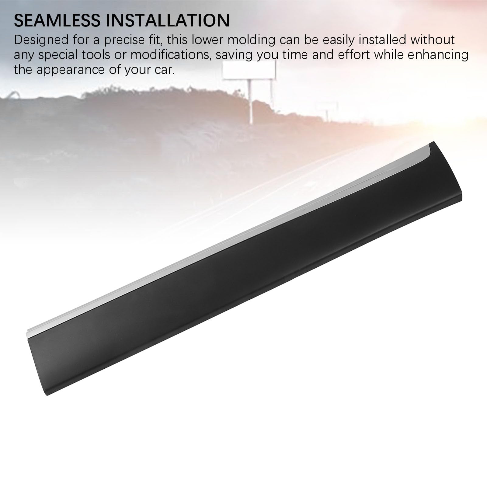 Front Door Lower Molding Durable Protective Cover for Vehicles,