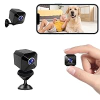 4K Mini Nanny Camera: Dual-Band 2.4/5GHz WiFi, AI Human Detection, Night Vision, Magnetic Mount for Baby Pet Elder Monitoring
