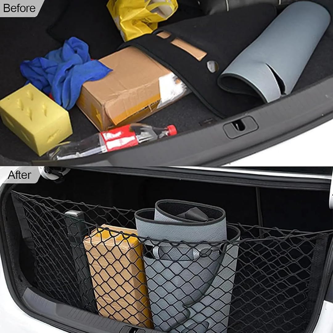 Rete Portaoggetti per Zeekr 001 2022-2024, Rete per Bagagliaio Auto, Organizer per Bagagliaio, Borsa a Rete per riporre Oggetti