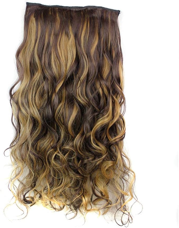 Extension a Clip Pas Cher Bouclé,MEIbax Perruques de Cheveux