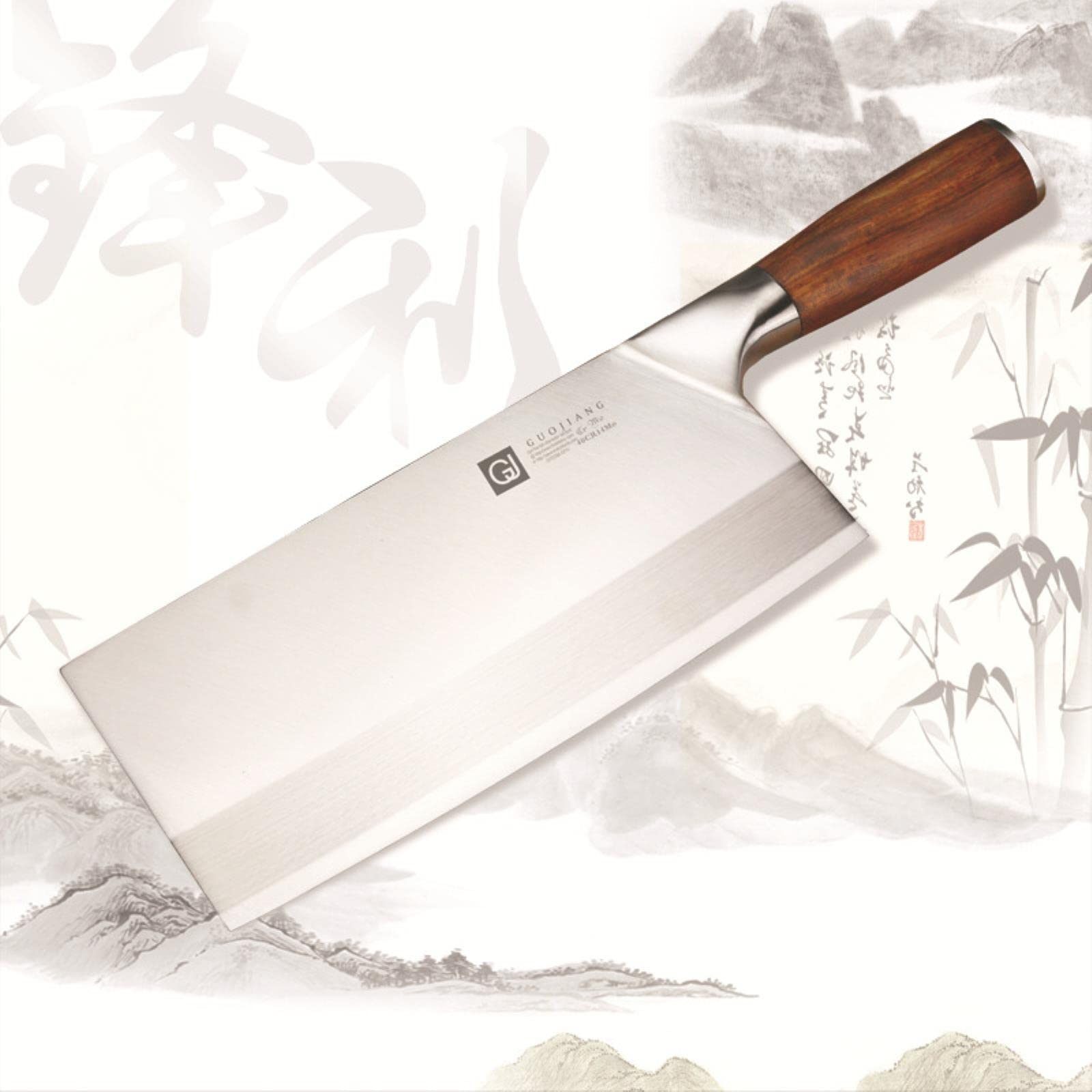 2 Pezzi Popolari coltelli da Chef in Acciaio Inox Coltello per affettare Carne Pollo Verdura Migliore mannaia Cinese Posate da Cucina