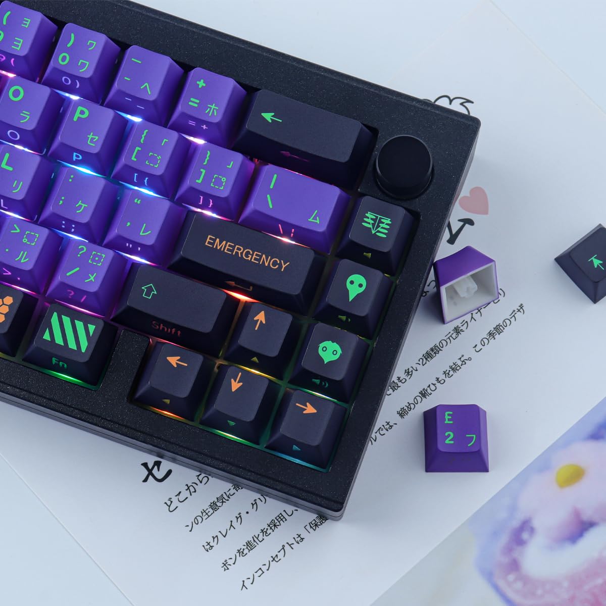 Amazon | PBTキーキャップ、139キー昇華型チェリープロファイルキー