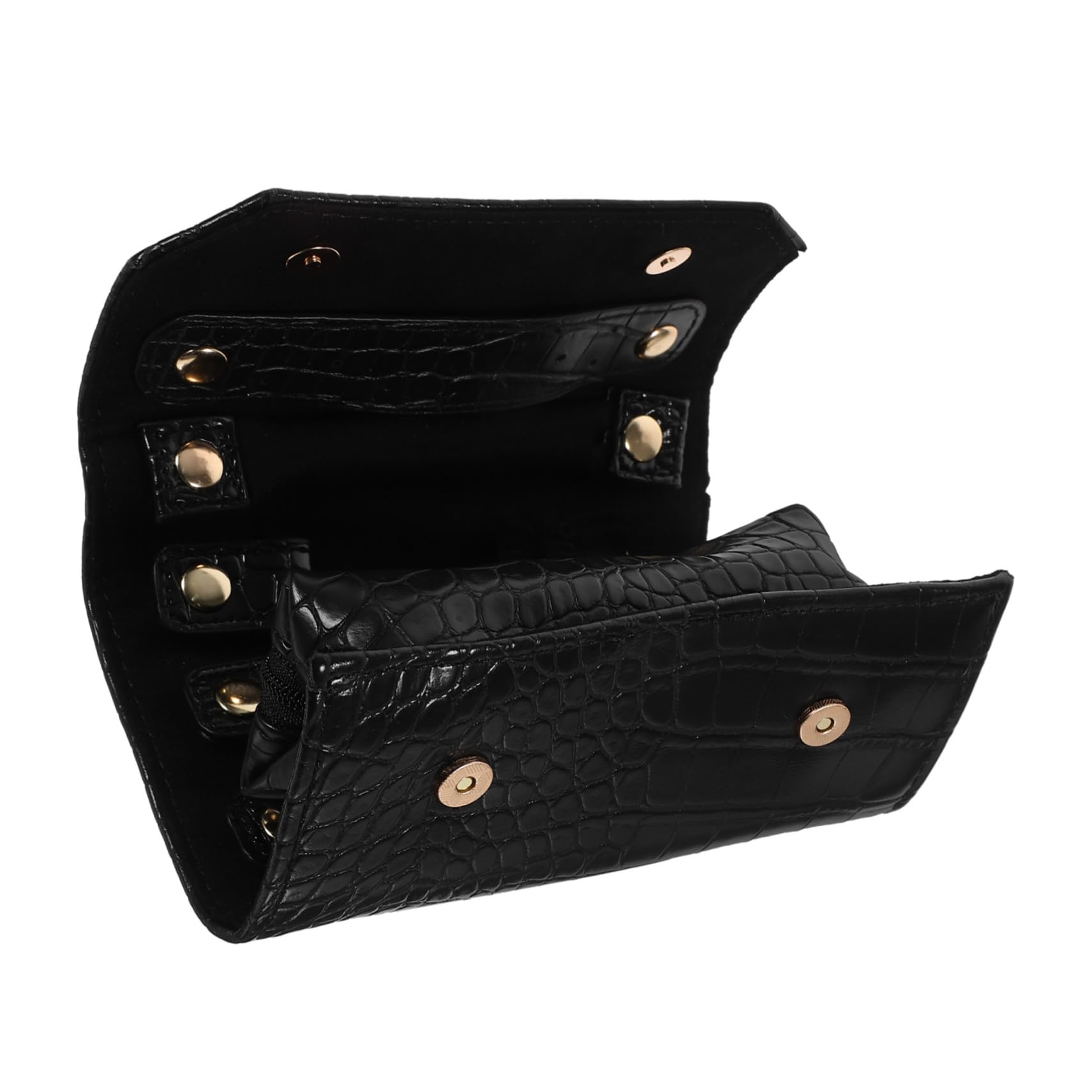 Garneck Travel Jewelry Roll Organizer Portable Jewelry Storage Bag for Easy Access for Traveling Compact Design for Necklaces Earrings Elegant