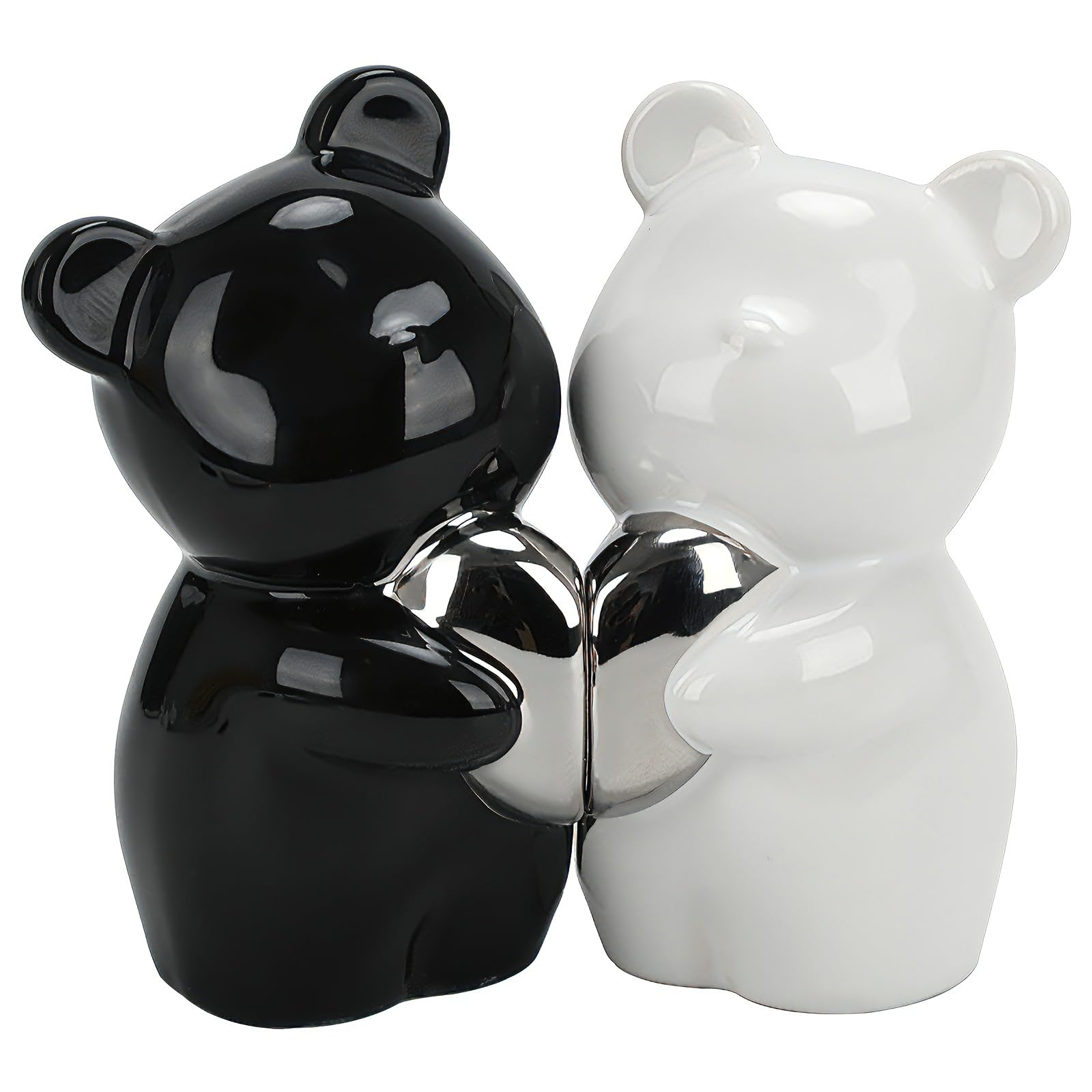 BSDLZCH Love Figurine Ceramic Love Bear Gift for Couples