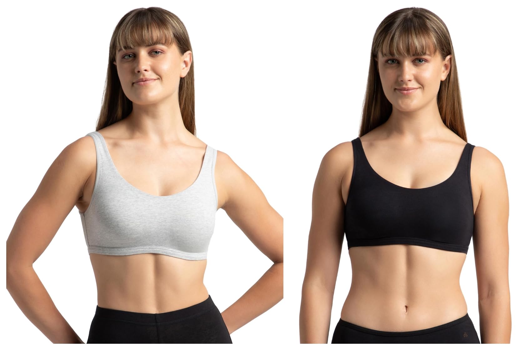 jockey 1550 Women's Super Combed Cotton Elastane Stretch Slip On Crop Top with Stay Fresh Treatment Pack of 2-picture-32