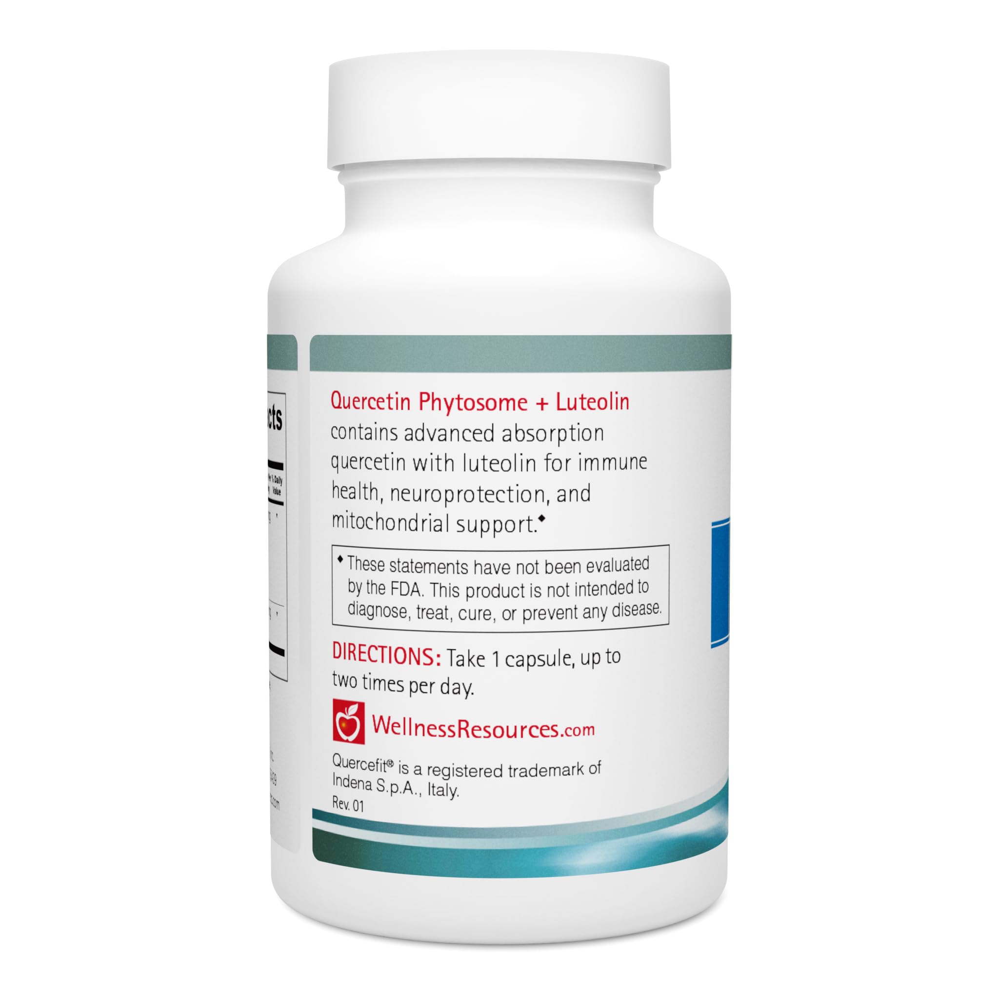 Wellness Resources Quercetin Phytosome 250 mg with Luteolin 100 mg, Mast Cell Stabilizer & Natural Histamine Support for Seasonal Allergies, NAD Support and Neuroprotective Supplement (60 Capsules) — Amazon image 2