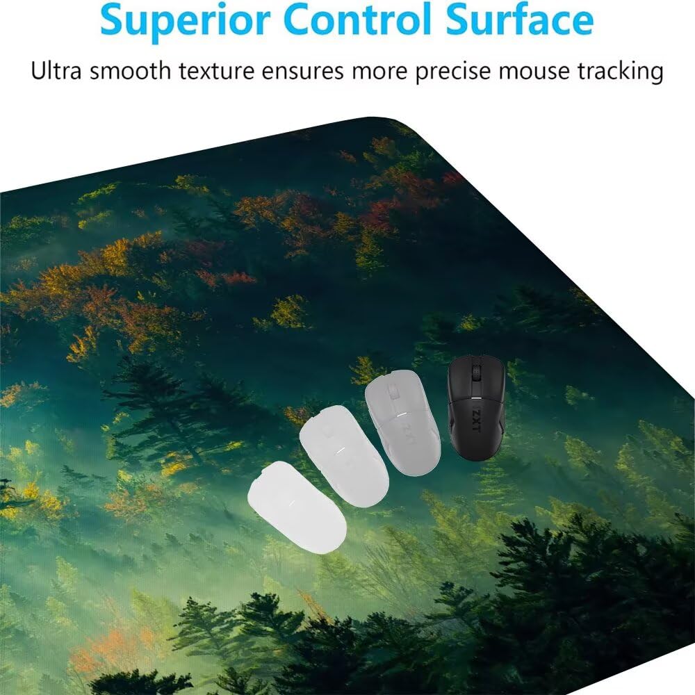 Giapponese Tappetino Mouse XXL 1000x500x3mm, Gaming Tappetino Mouse Paesaggio Mousepad con Base in Impermeabile Gomma Antiscivolo per Tastiera, PC, Computer Ufficio Idea Regalo Festa del Papà X-908