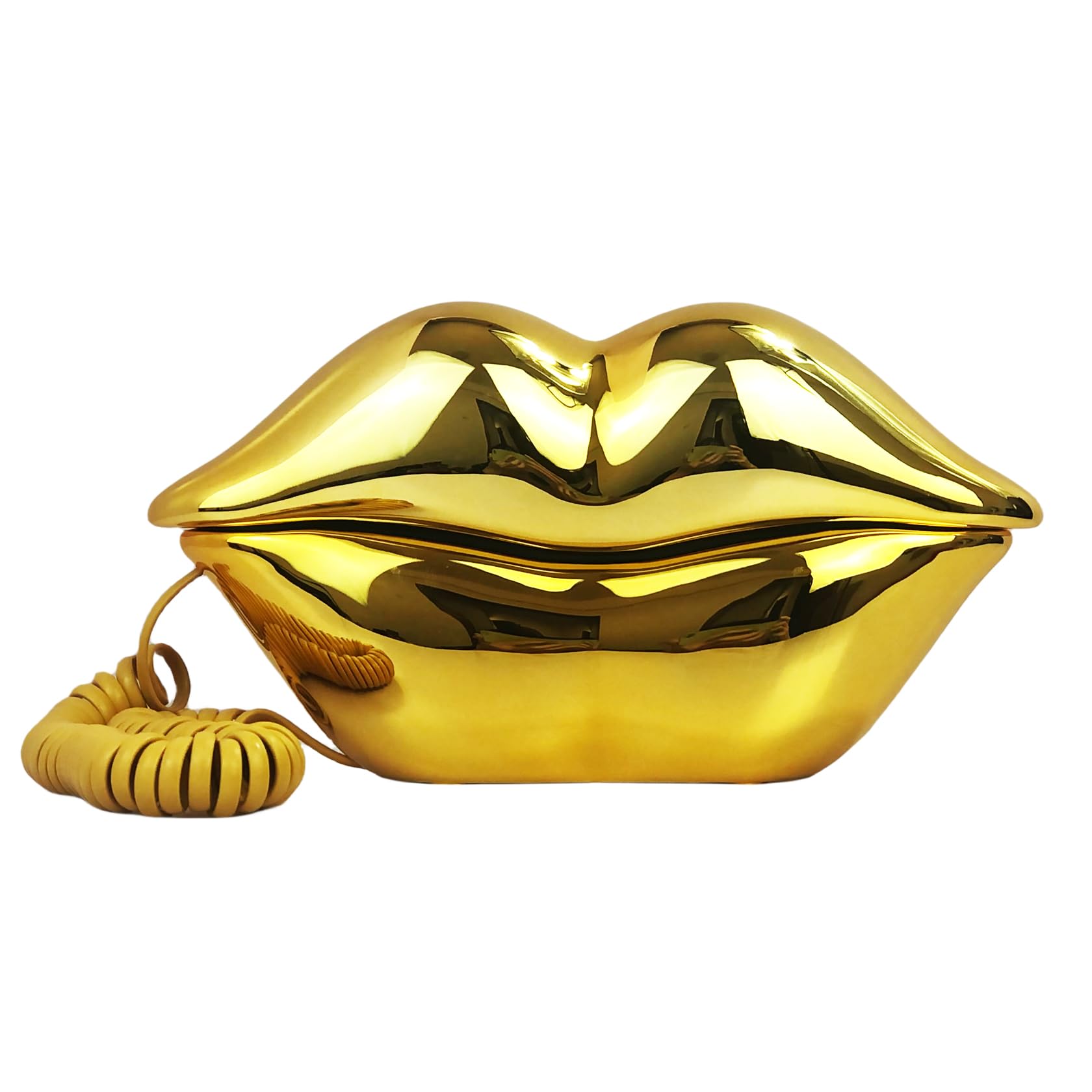 TelPal Corded Landline Phones for Home, Funny Novelty Lip Phone Gift, Wired Mouth Telephone Real Landline Home Office Telephones Furniture Decor