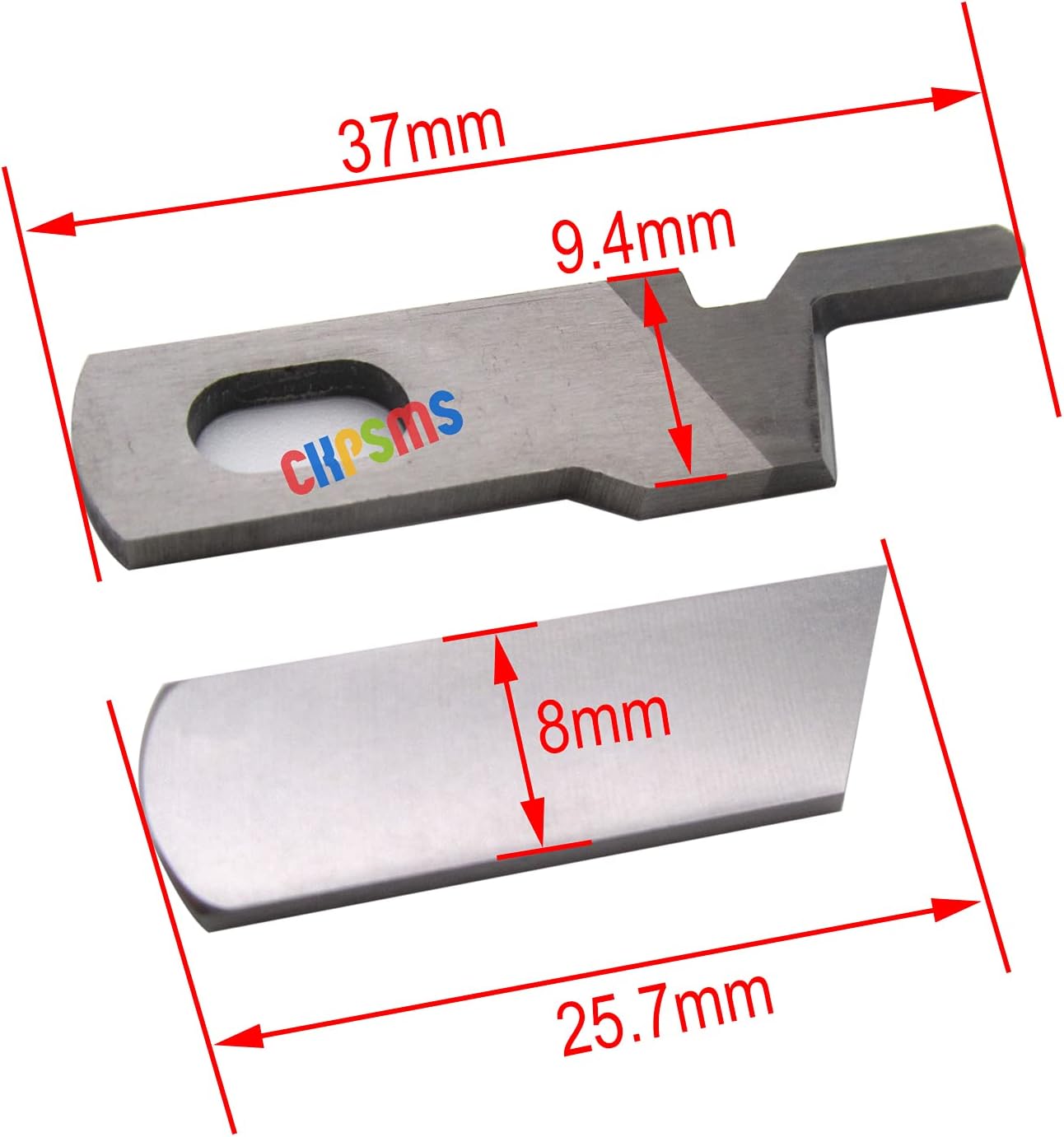 CKPSMS Brand -1SET #1250024-229+1250014-237 Upper and Lower Knife Compatible with/Replacement for Toyota Brand OVERLOCKER SL3335, SL3487, SL1T-X