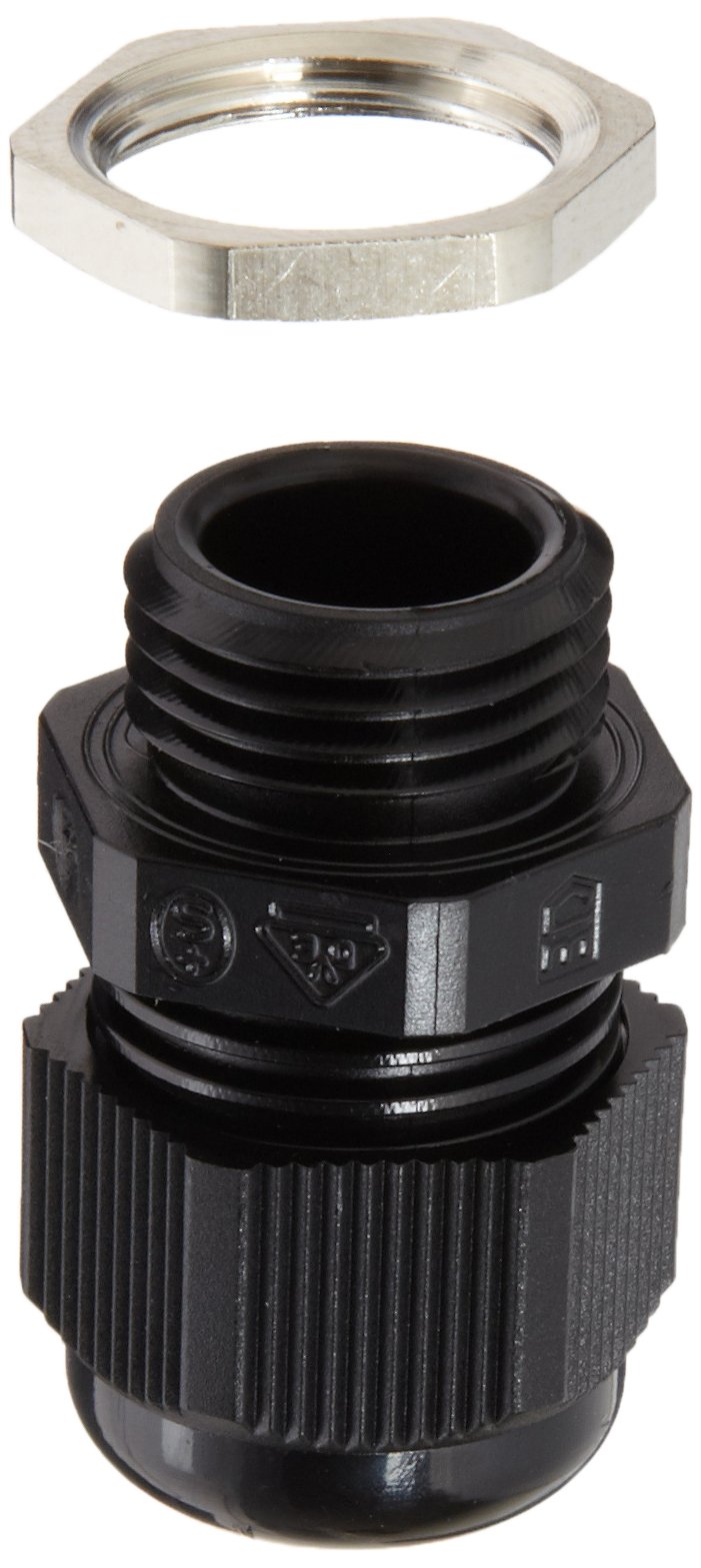 WERMA960.000.04 Cable Gland, Pa, Black