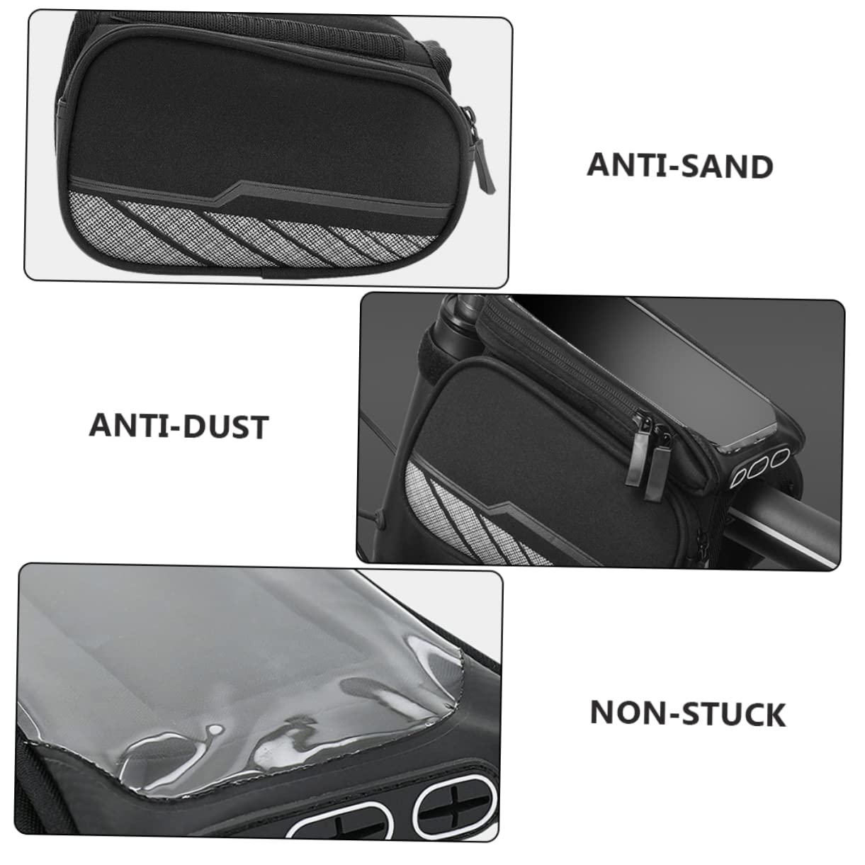 Toddmomy Borsa Per Smartphone Da Bici Con Borsello Da Manubrio Design Staccabile e Facile Installazione Protezione Per Assorbimento Degli Urti Compatibile Con Di Biciclette