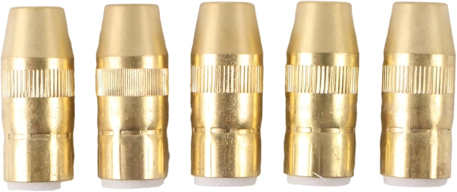 5X Slim Brass Nozzle Centerfire NS-1218B 1/2" 1/8" Recess Compatible With Bernard MIG Welding G-Gun