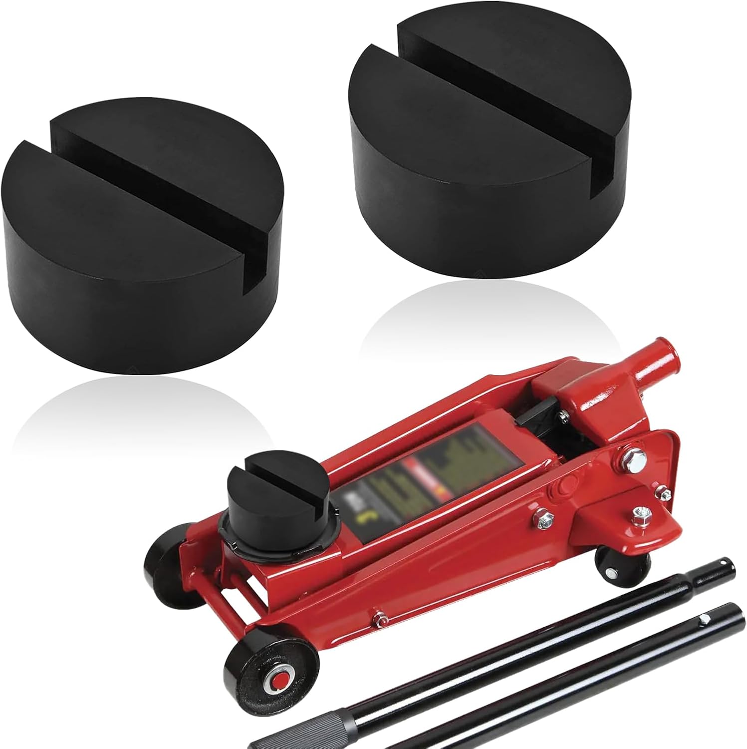 2pcs Rubber Floor Jack Pad Universal Car Lift Jack Stand