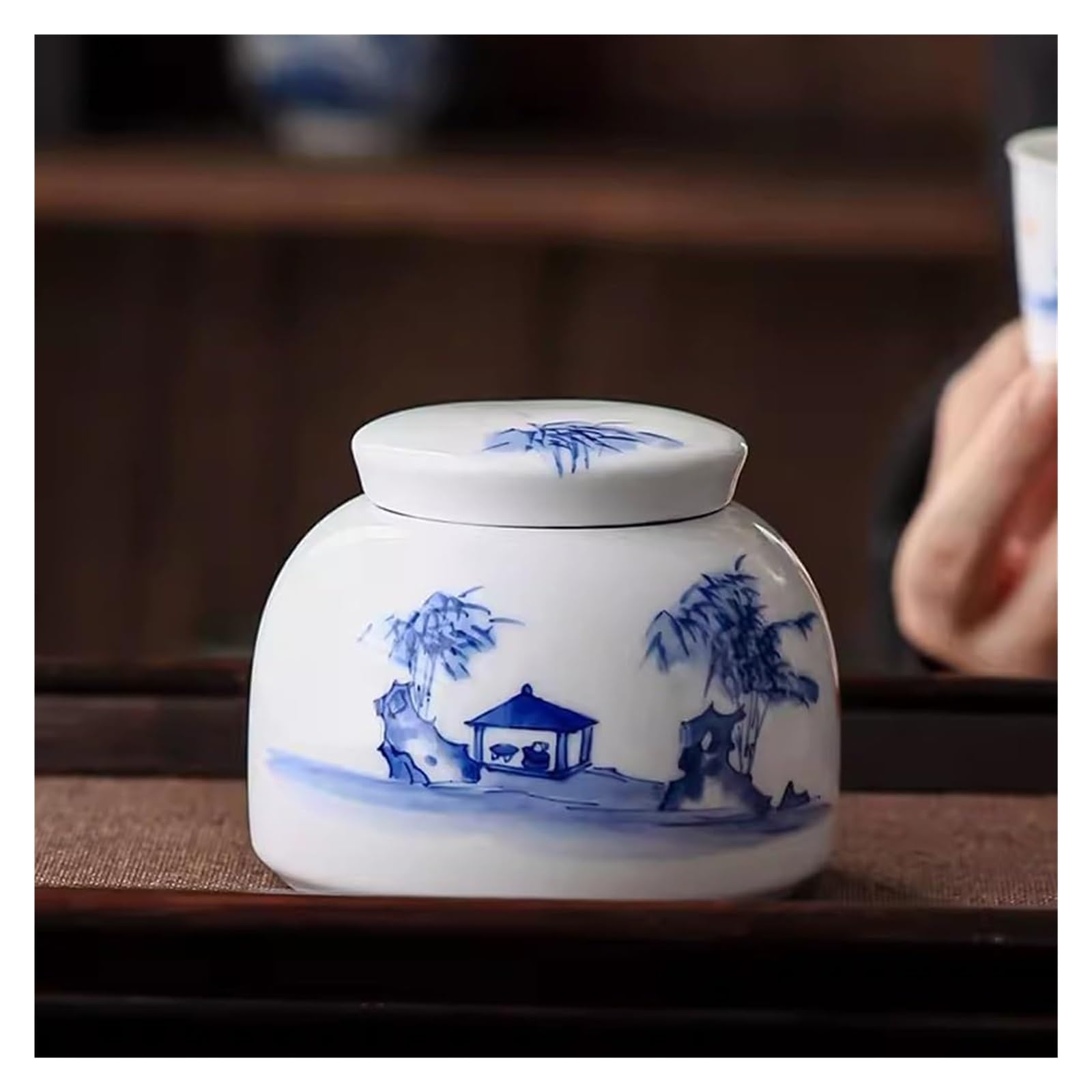Puszka na herbatę, ceramiczne puszki na herbatę, domowa herbata Pu'er, czarna herbata do przechowywania puszek na herbatę, zamknięte małe puszki do przechowywania herbaty
