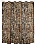 Realtree All Purpose Shower Curtain for Bathroom, Printed Camouflage Design, 72' x 72' Water...