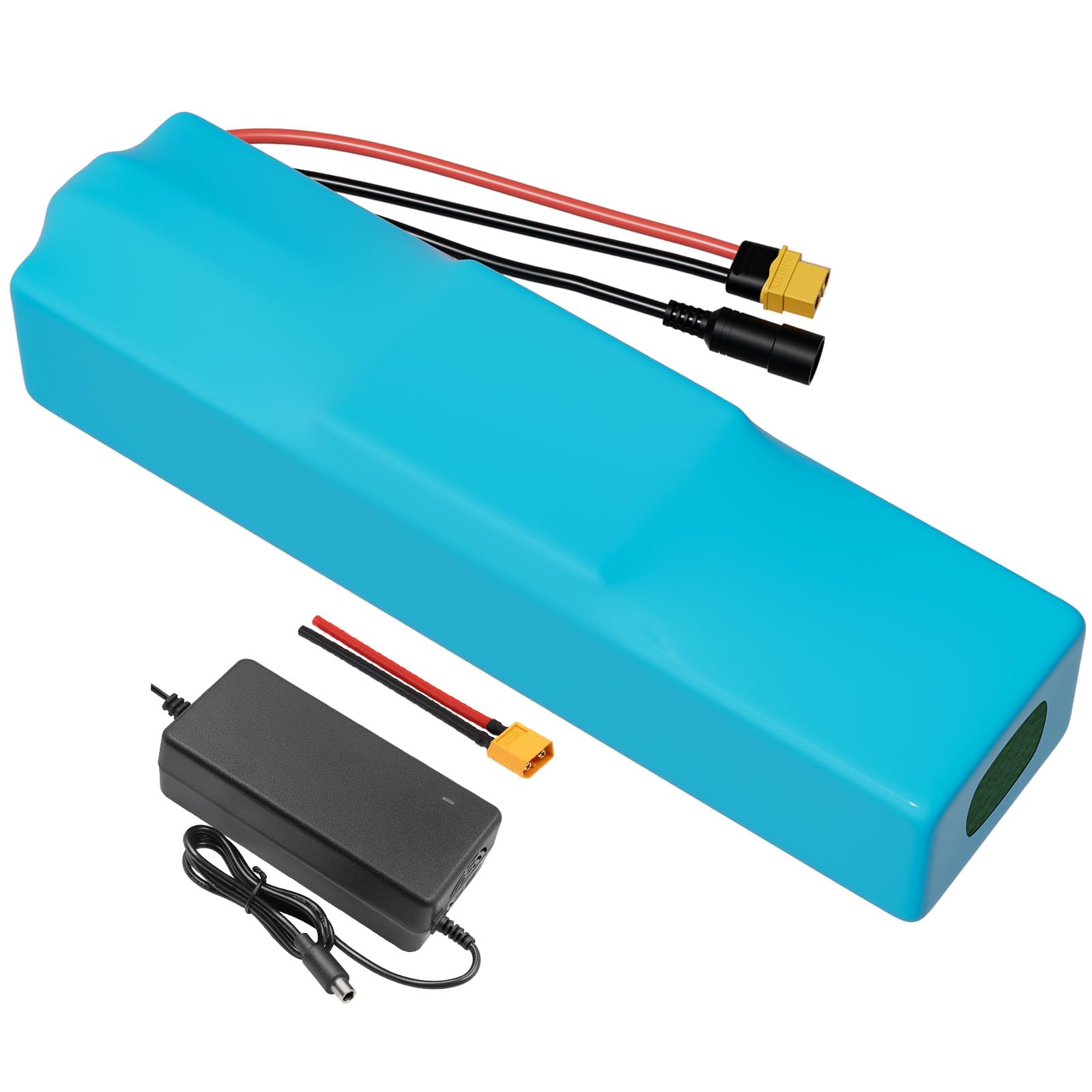 Seilylanka con Cargador 24V 12Ah 25.9V Batería de Iones de Litio E-Bike Bicicleta eléctrica 7S4P 270x70x48mm