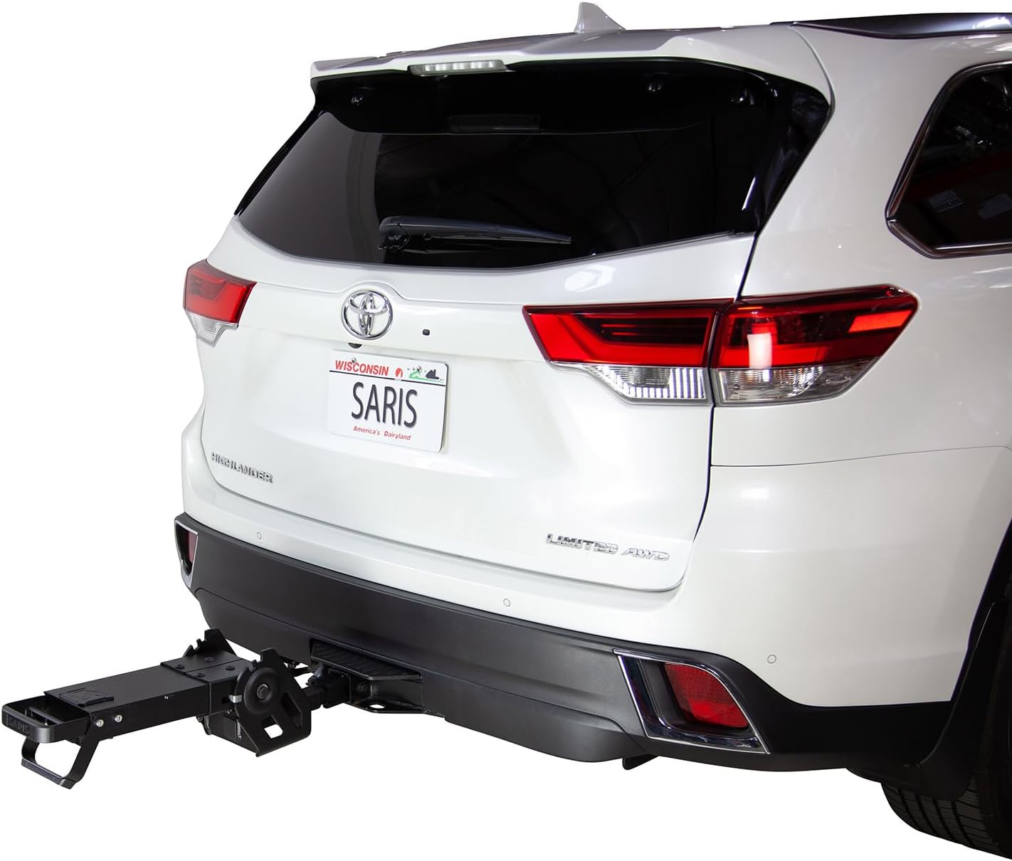 Saris Bike Racks, Modular Hitch System Base, MHS 1+1 Universal Hitch Base, Fits1.25 and 2" Hitch, Holds 1 Bike on Base +1 Additional Add On