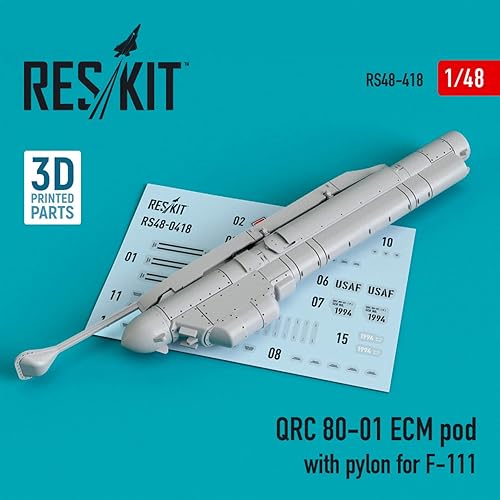 Miniatura 2 de Reskit RS48-0418 1/48 QRC 80-01 ECM pod con pilón para F-111