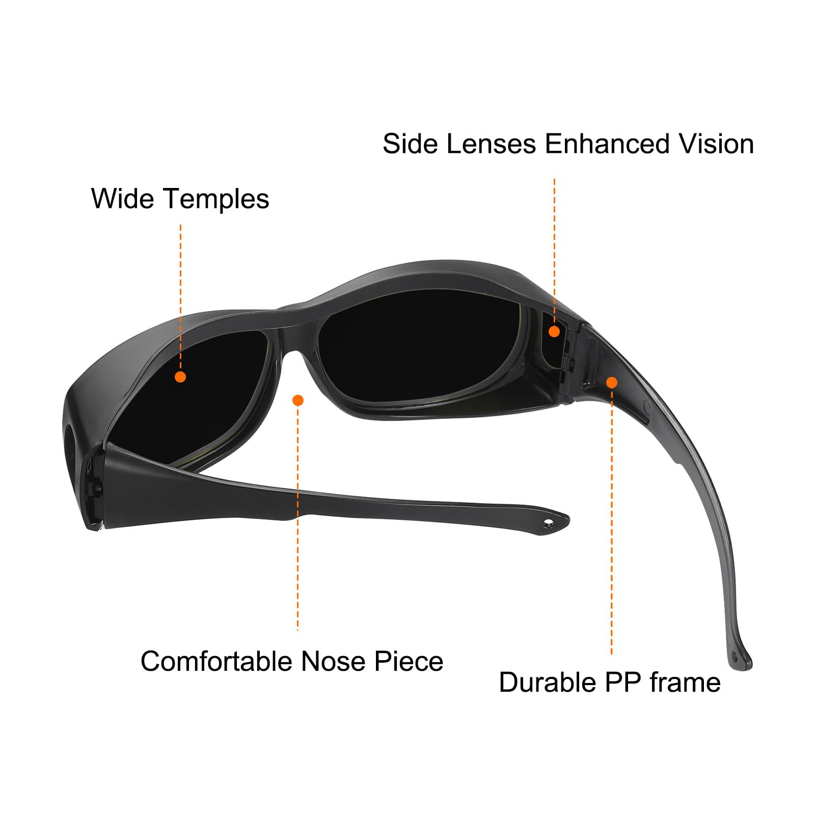 HARFINGTON Okulary ochronne spawalnicze IR PPE okulary ochronne soczewki z certyfikatem CE ochronne okulary spawalnicze