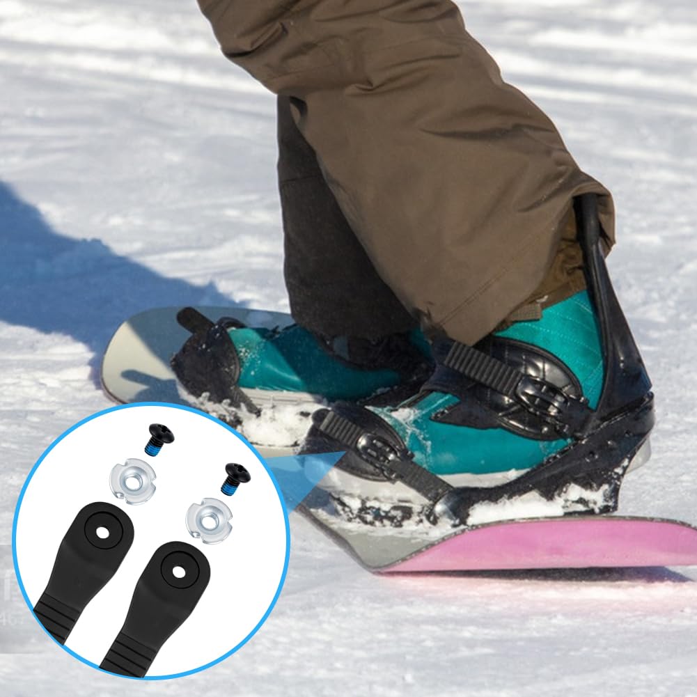 NBEADS 9 STK. Snowboard Bindung Riemen, 20.8x2.1cm Schwarze Elastische Strap-in-Bindungsriemen Snowboard Leiterriemen für Schuhe Bindungen Zubehör Ersatz
