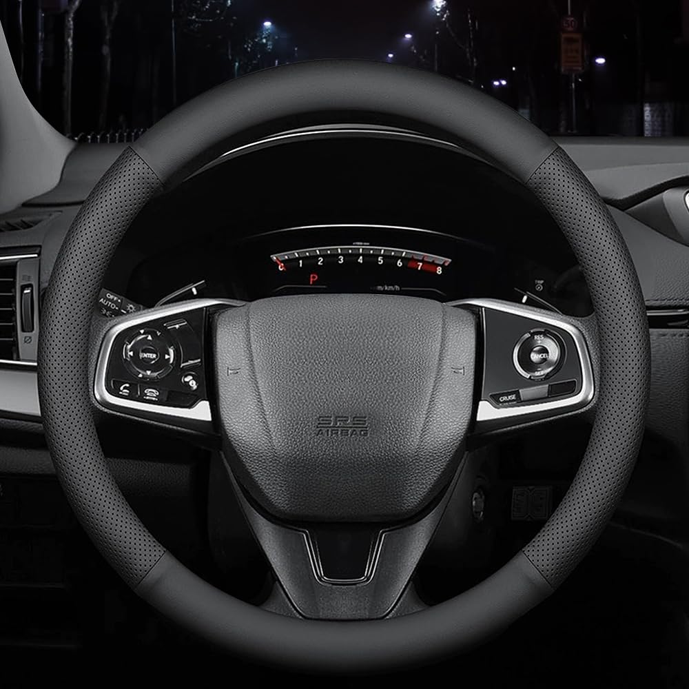 HAOTULE Nappa Leather Steering Wheel Cover