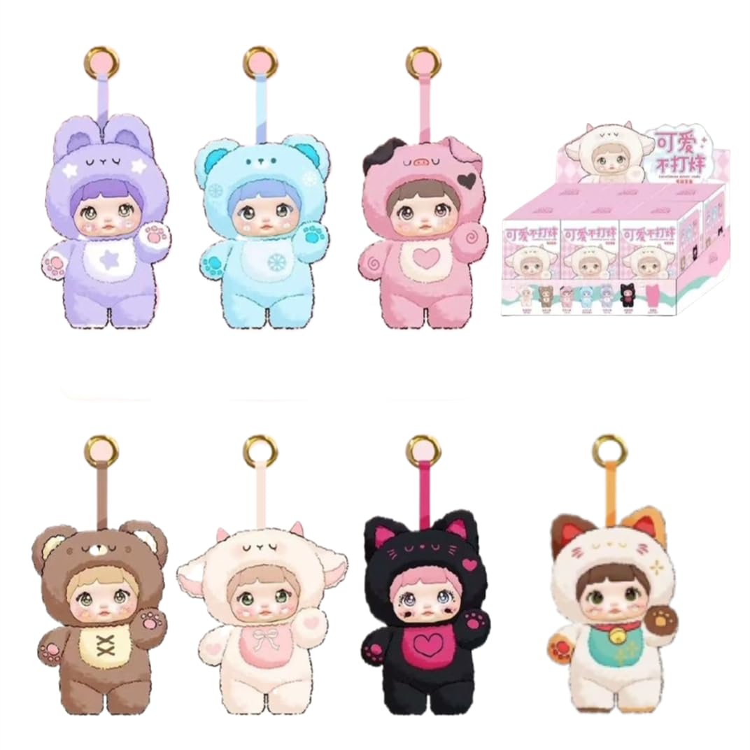 Nommi Blind Box Plush Doll Nommi Loveliness Never Ends Series Kawaii Plushie Figure Doll Cute Xmas Collectible Birthday Gift (6PACKS)
