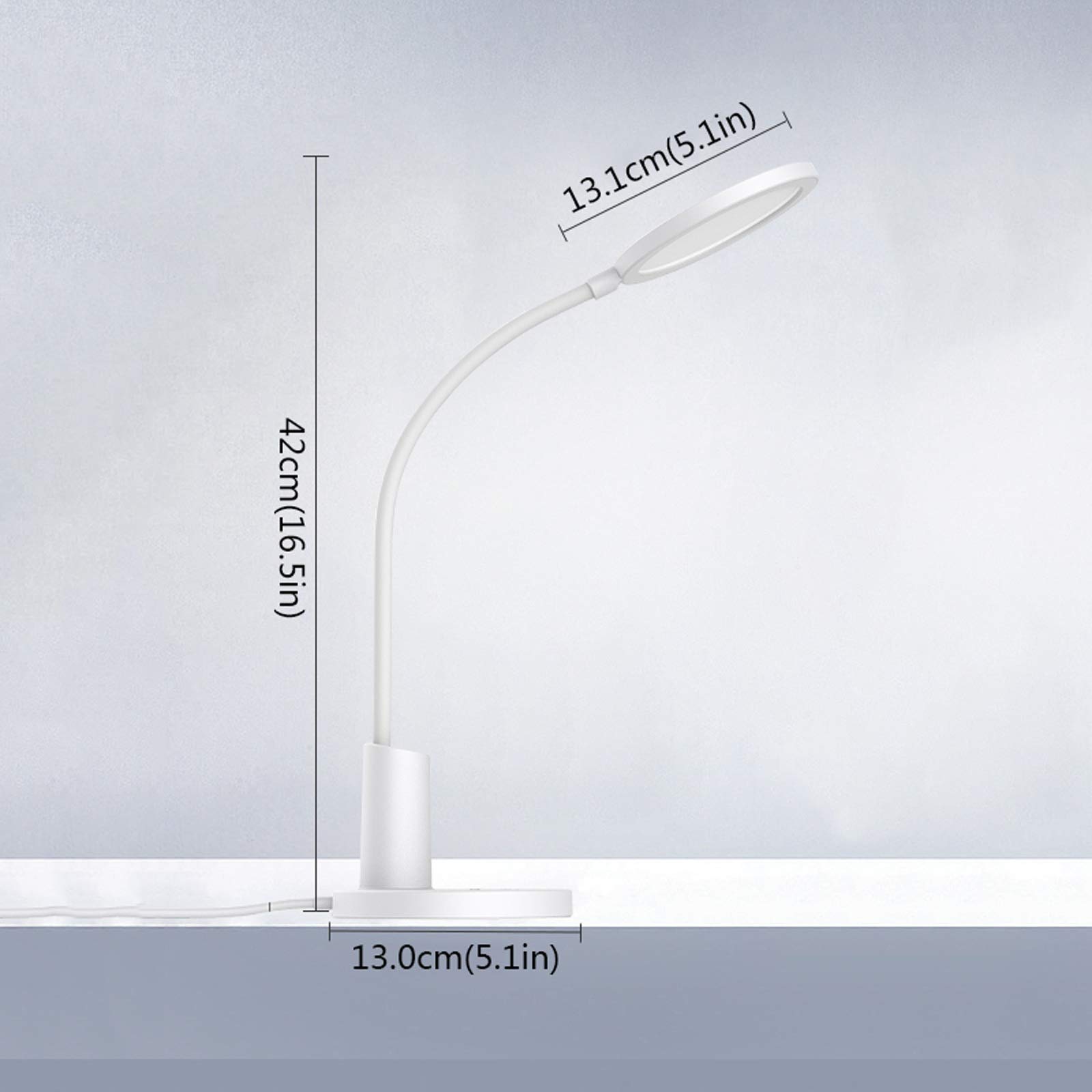 Lampa stołowa do czytania Lampa biurkowa, LED Desk Light z 3 trybami oświetleniowymi i ściemnianiem, sterowanie dotknięciem, automatycznym rozrządu, elastyczna lampa do nauki dla akademiku, biura lamp