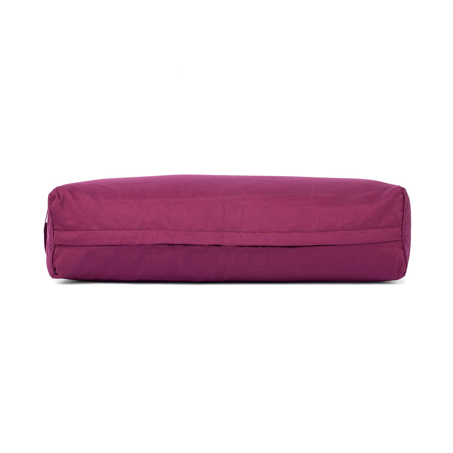 Bodhi Yoga Salamba Bolster Eco | Rivestimento lavabile in 100% cotone biologico | Rullo da yoga rettangolare con riempimento di farro biologico | Cuscino da yoga grande per yoga restorativo, dimensioni: 63,5 x 26,5 x 20,5 cm