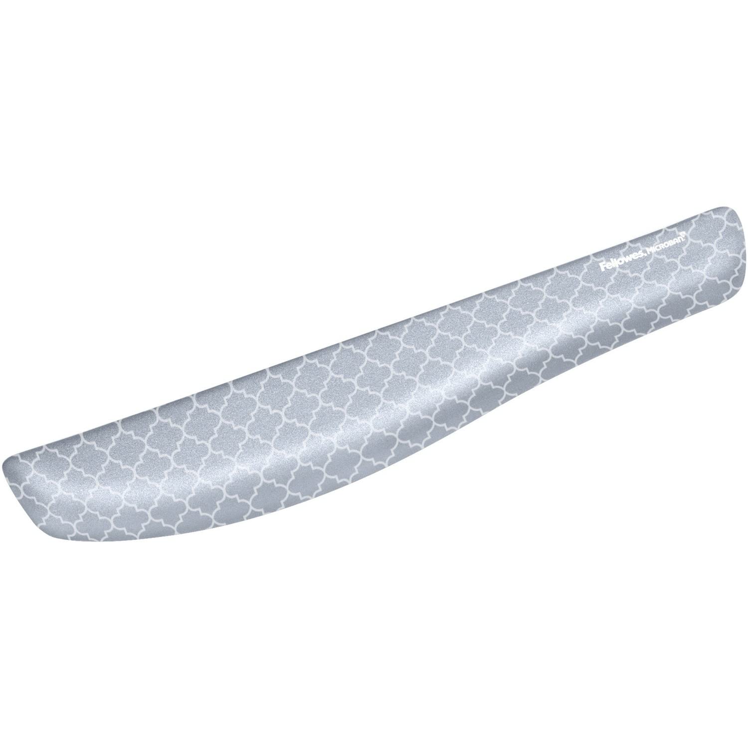 Fellowes PlushTouch FEL9549801 Repose-poignet pour clavier Gris/blanc 18 1/8 x 3 3/16 x 1